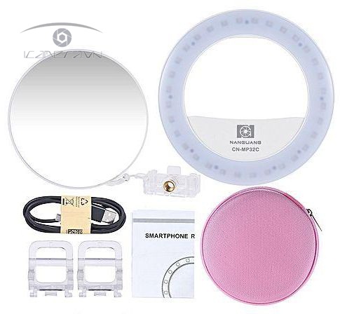 Led chụp ảnh selfie CN-MP3C 32 bóng tròn Nanguang Ring led