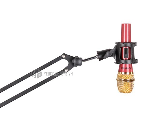 Đầu boom mic gắn giữ mic trên boom, chân đỡ mic Microphone holder support MH-01