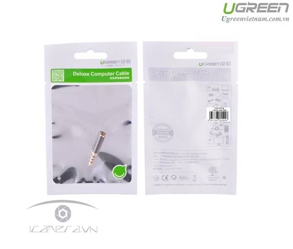 Jack chuyển 3.5mm female sang 2.5mm male chính hãng Ugreen