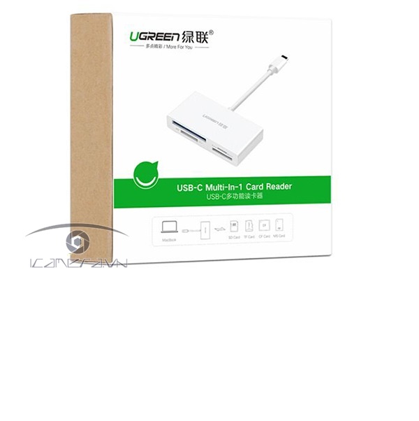 Đầu Đọc Thẻ Nhớ USB Type C Ugreen 40745 (TF / SD 4.0 / CF / MS) Cao Cấp