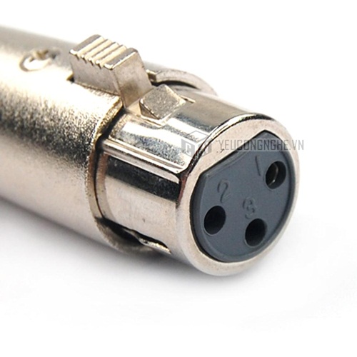 Đầu giắc adapter chuyển XLR sang 6.35mm kết nối mic