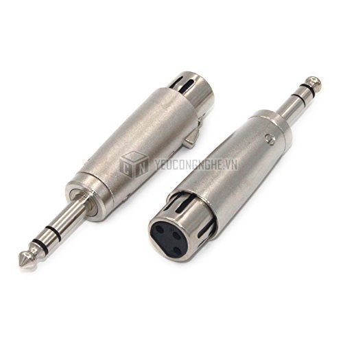 Đầu giắc adapter chuyển XLR sang 6.35mm kết nối mic