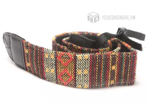 Dây đeo máy ảnh giá rẻ họa tiết thổ cẩm LC11 Lynca