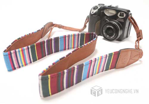 Dây đeo máy ảnh Canon Nikon họa tiết thổ cẩm giá rẻ LC12 Lynca