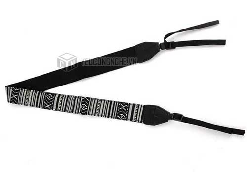 Dây đeo cổ cho máy ảnh Sony Fujifim Canon họa tiết thổ cẩm LC05 Lynca
