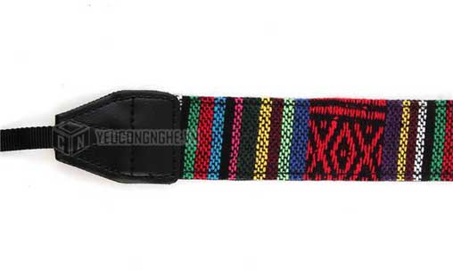 Dây đeo máy ảnh giá rẻ họa tiết thổ cẩm LC07 Lynca