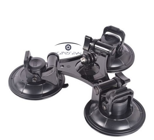 Đế hút chân không 3 chân cỡ lớn gắn Camera hành trình Gopro Hero, máy ảnh CK3-L