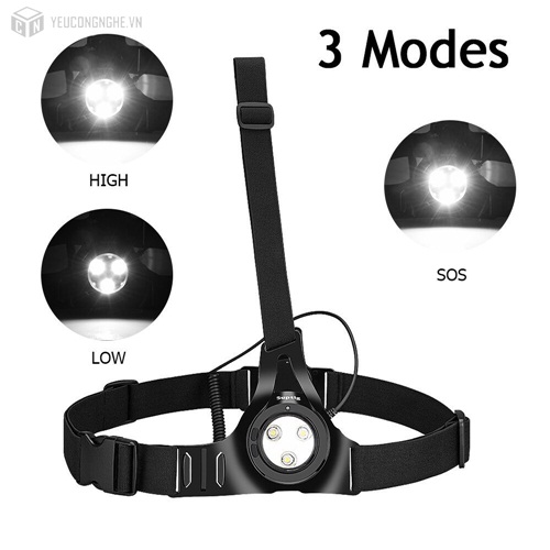 Đèn gắn gopro chạy chụp ảnh thể thao suptig