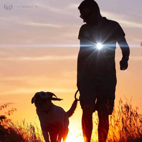 Đèn gắn gopro chạy chụp ảnh thể thao suptig