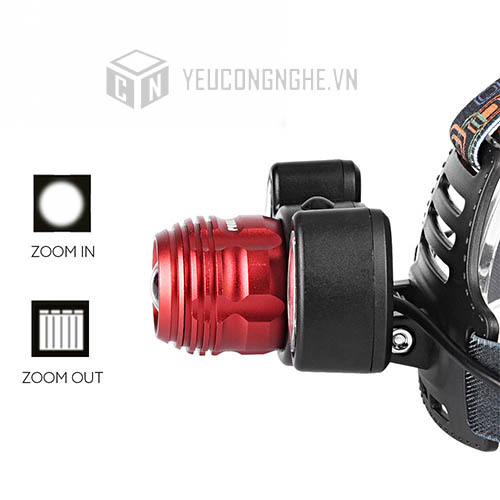 Đèn led đội đầu 3 đèn siêu sáng Headlight T6x2XPE