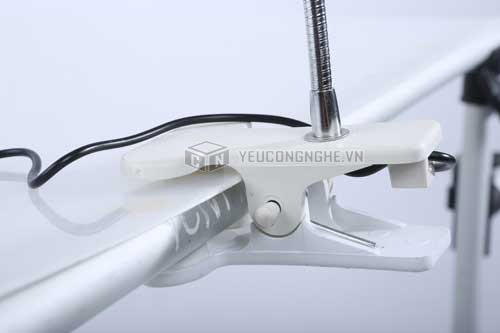 Đèn led cắm usb dạng kẹp đuôi khỉ sắt kẹp thành bàn,giường