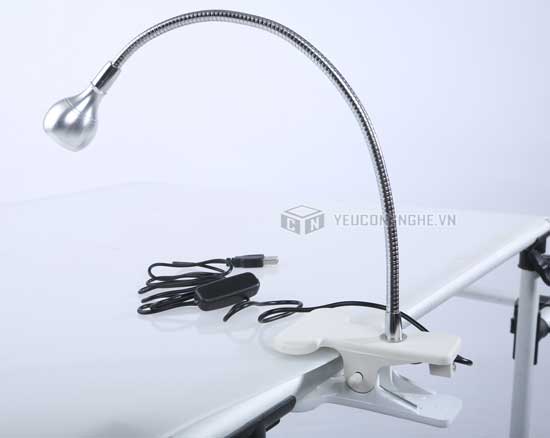Đèn led cắm usb dạng kẹp uốn mini
