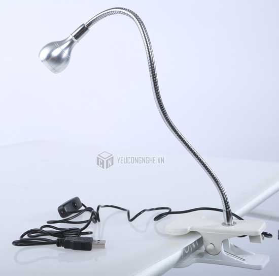 Đèn led cắm usb dạng kẹp uốn mini