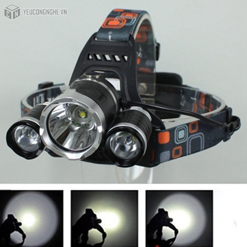 Đèn led đeo đầu 3 đèn high power headlamp XPE-T6