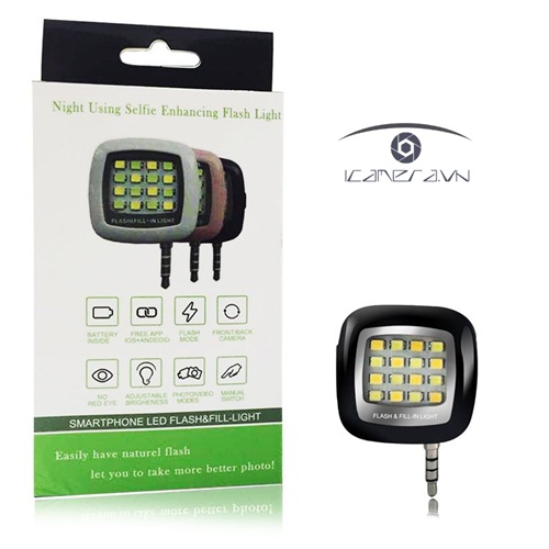 Đèn LED Flash&Fill Light tăng độ sáng chụp ảnh cho smartphone iPhone, Samsung