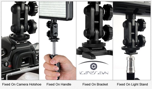 Đèn LED Godox 308 bóng LED308C II gắn camera kèm remote điều khiển từ xa