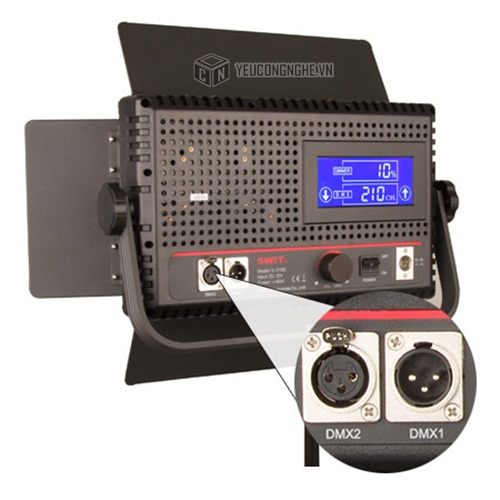 Đèn led liên tục SWIT S-2111D quay phim chụp ảnh có giắc nối bàn trộn mixer
