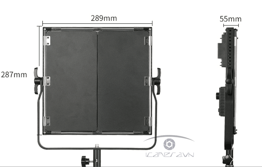 Đèn led studio 1300 bóng Sutefoto 1300A Pro sáng liên tục sử dụng trong trường quay