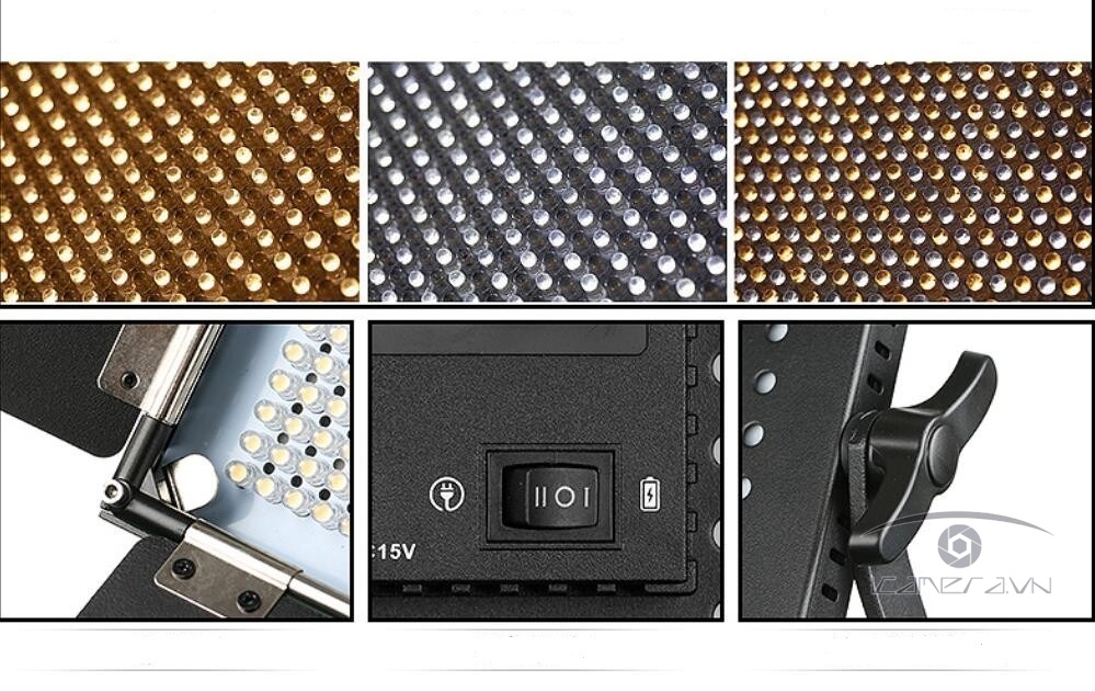 Đèn led studio 1300 bóng Sutefoto 1300A Pro sáng liên tục sử dụng trong trường quay