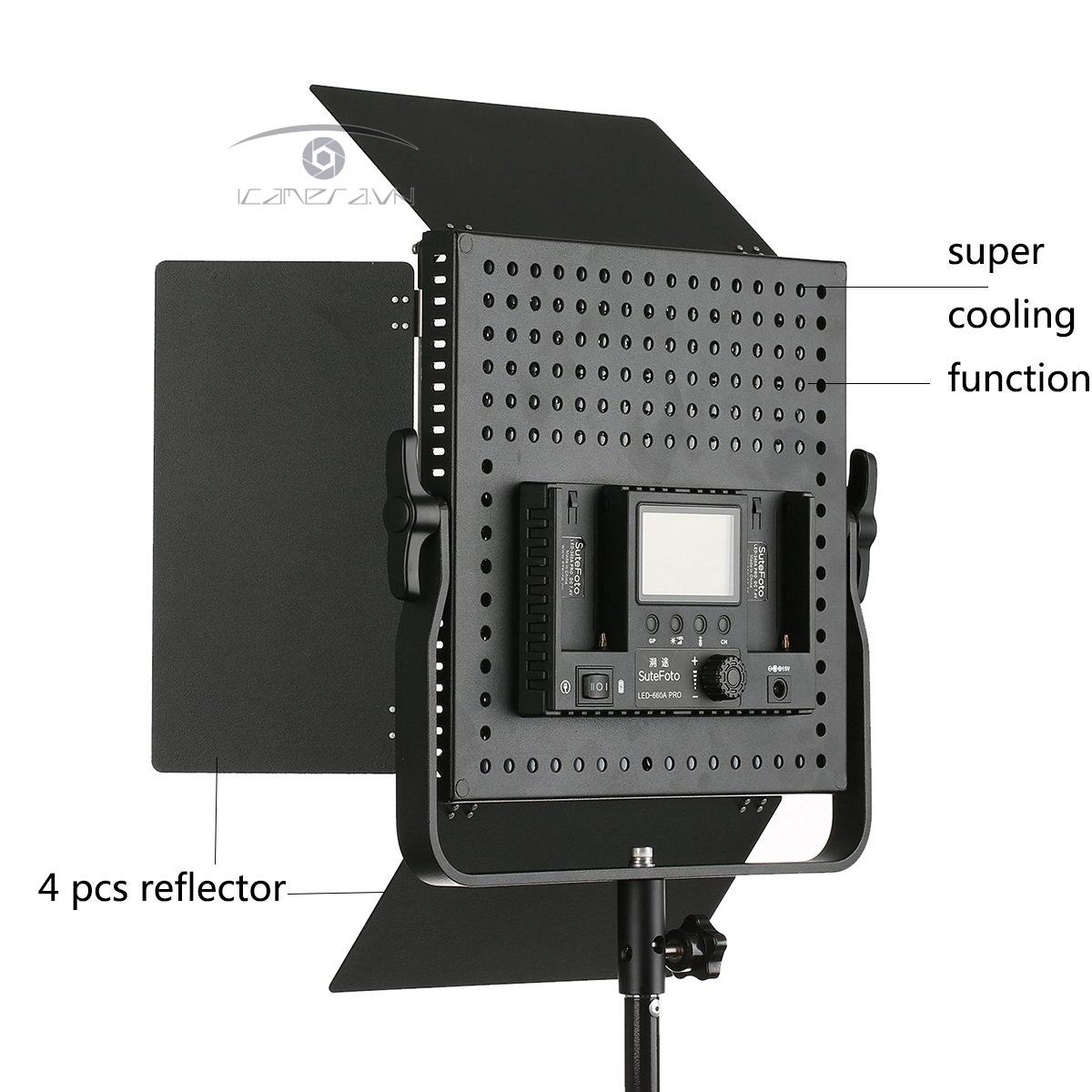 Đèn LED SuteFoto 660 bóng hỗ trợ quay phim, chụp ảnh chuyên nghiệp SF-660AS Pro