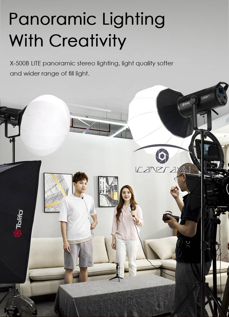 Đèn Led TOLIFO X-500B Lite 2700K-6500K 460W