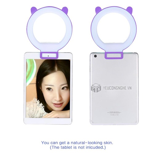 Đèn led tròn chụp ảnh điện thoại dạng kẹp tai thỏ LED Beauty Artifact RL-24