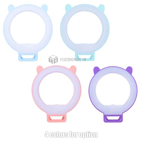 Đèn led tròn chụp ảnh điện thoại dạng kẹp tai thỏ LED Beauty Artifact RL-24