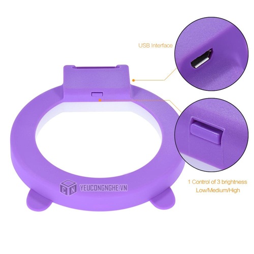 Đèn led tròn chụp ảnh điện thoại dạng kẹp tai thỏ LED Beauty Artifact RL-24