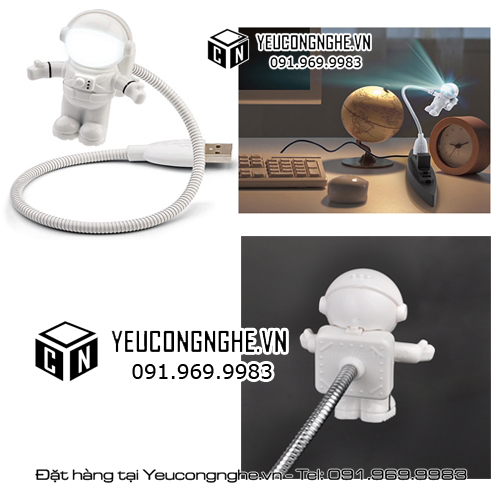 Đèn led cắm USB máy tính hình dáng nhà du hành vũ trụ