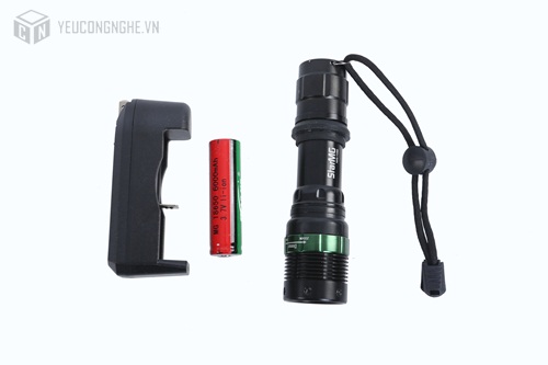 Đèn pin led chiếu xa zoom chỉnh độ sáng Brillante torcia led WY1098