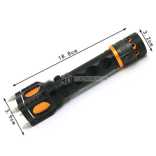 Đèn pin led kèm phá kính, cắt dây thoát hiểm Power Style WY1446