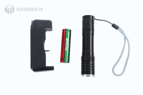 Đèn pin led mini chiếu xa zoom chỉnh độ sáng Power Style WYE3311