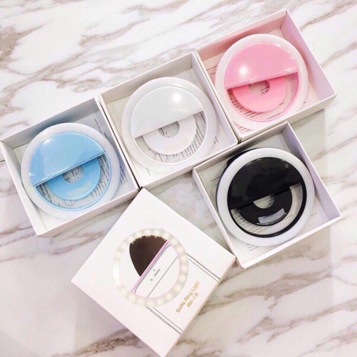 Đèn led selfie gắn điện thoại Ring Light RK-12