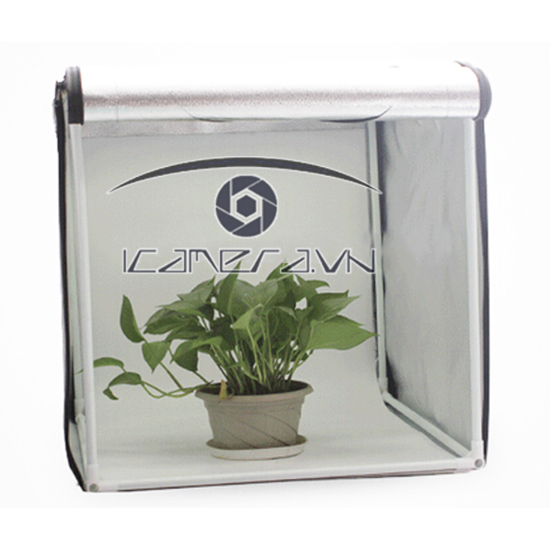 Hộp chụp ảnh sản phẩm có đèn led 30w bên trong 50x50cm giá rẻ