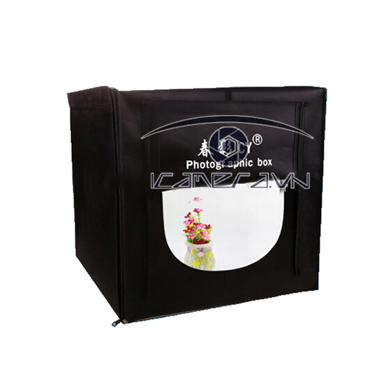 Hộp chụp ảnh sản phẩm có đèn led 30w bên trong 50x50cm giá rẻ