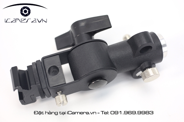 Gá đèn có khe cắm dù, gật gù female 1/4 và female 3/8