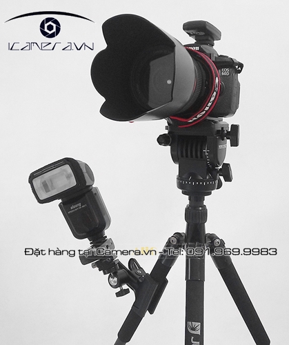 Gá kẹp đầu bi ballhead set up studio quay phim chụp ảnh mỏ vịt