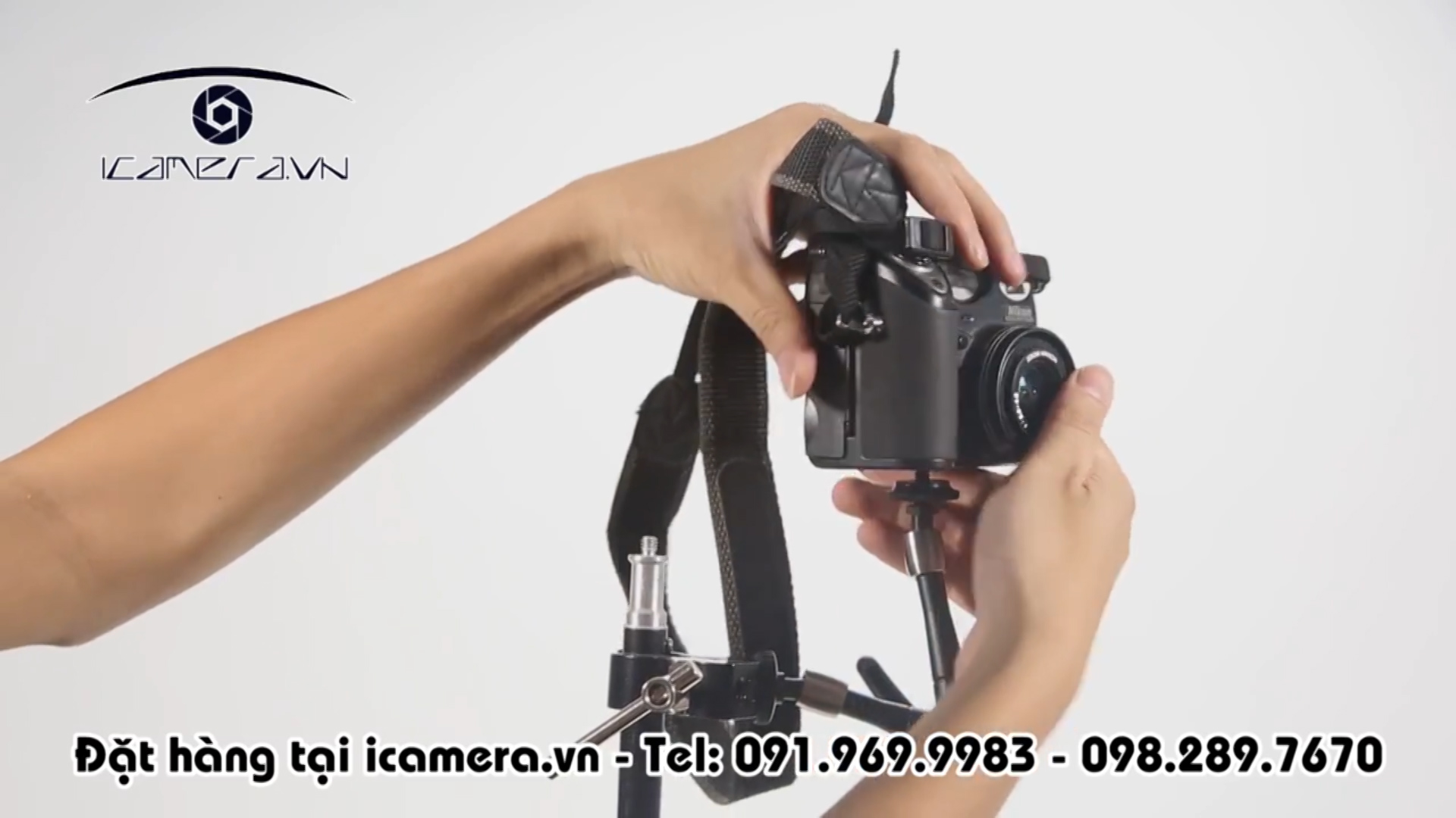 Kẹp kìm các thiết bị máy ảnh, máy quay, gá đèn, tripod