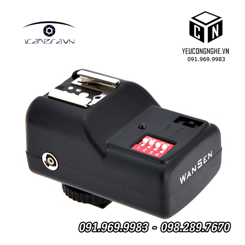 Điều khiển không dây cho đèn Flash máy ảnh Canon Nikon 16 kênh