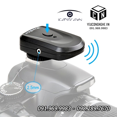 Điều khiển không dây cho đèn Flash máy ảnh Canon Nikon 16 kênh