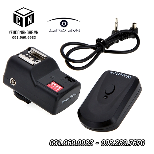 Điều khiển không dây cho đèn Flash máy ảnh Canon Nikon 16 kênh