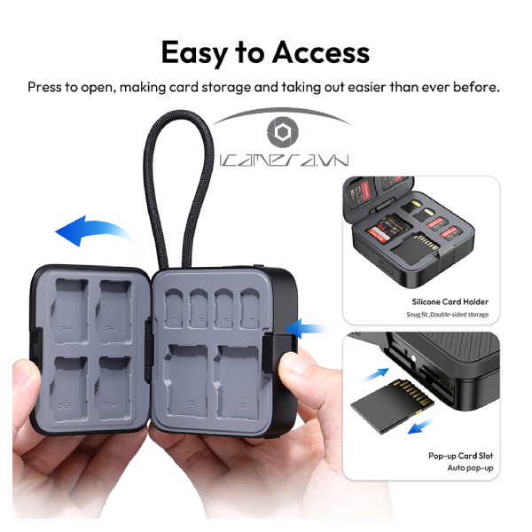 Đầu đọc thẻ kèm hộp đựng thẻ nhớ Ulanzi CRC10