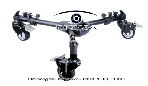 Foldable Tripod Stand Floor Dolly Wheels Bánh xe trượt sàn Yunteng 901