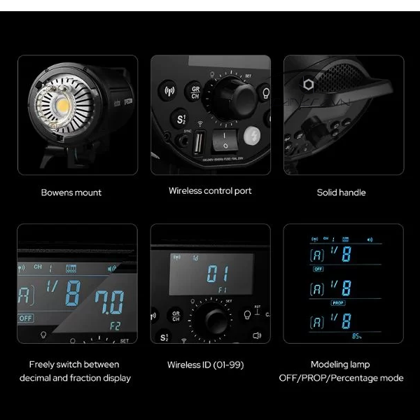 Đèn Flash Studio Godox DP400III-V Chính Hãng