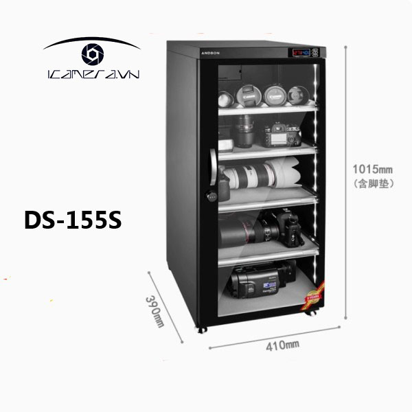 Tủ chống ẩm ANDBON DS-155S 155 lít