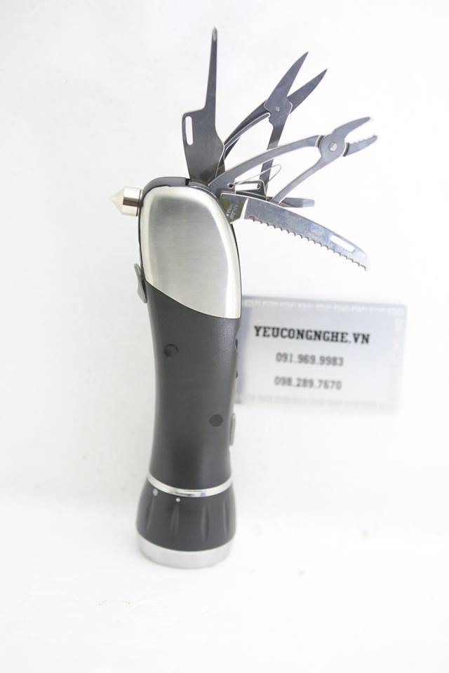 Dụng cụ cứu nạn kèm phá kính 8 chức năng