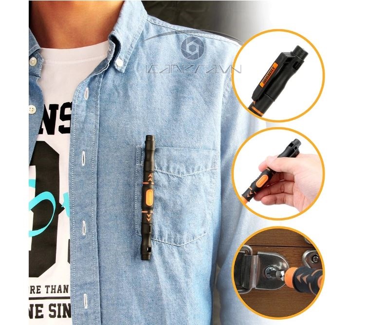 Dụng cụ vặn vít đa năng 2 đầu linh hoạt JAKEMY JM-8155