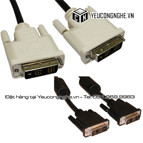 Cáp DVI ra DVI 2 đầu giắc tín hiệu chống nhiễu