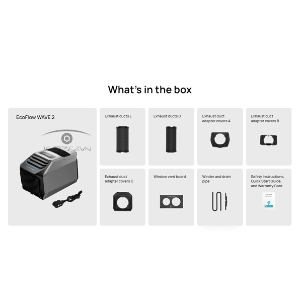 EcoFlow Wave 2 Điều hòa di động ( Chưa gồm Pin )