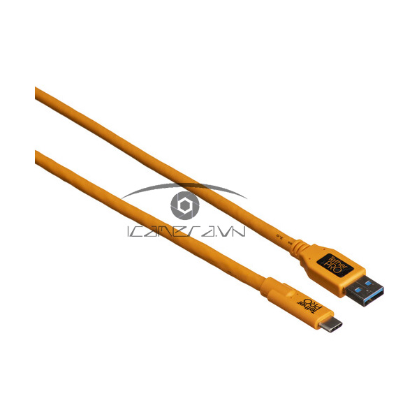 Dây Tether Tools - Cáp TetherPro USB 3.0 to USB C - Dài 4.6m- Màu Cam